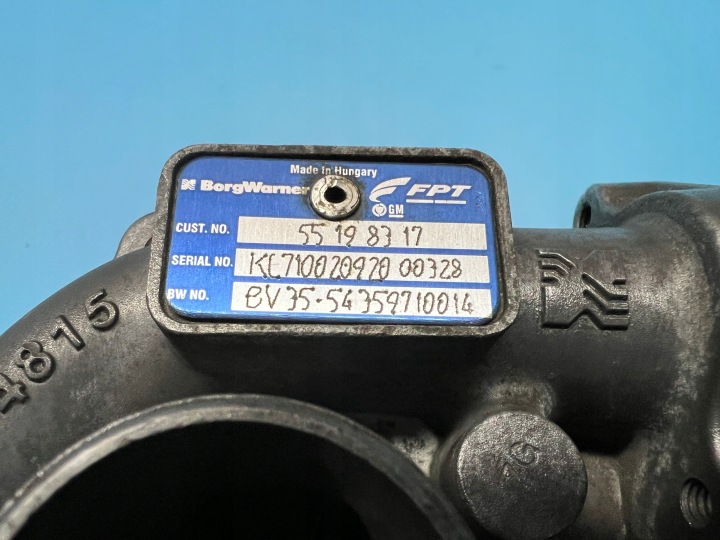 фото №11, Оригінальна turbosprężarka alfa fiat lancia opel 1.3 jtd cdti 90 km 55198317