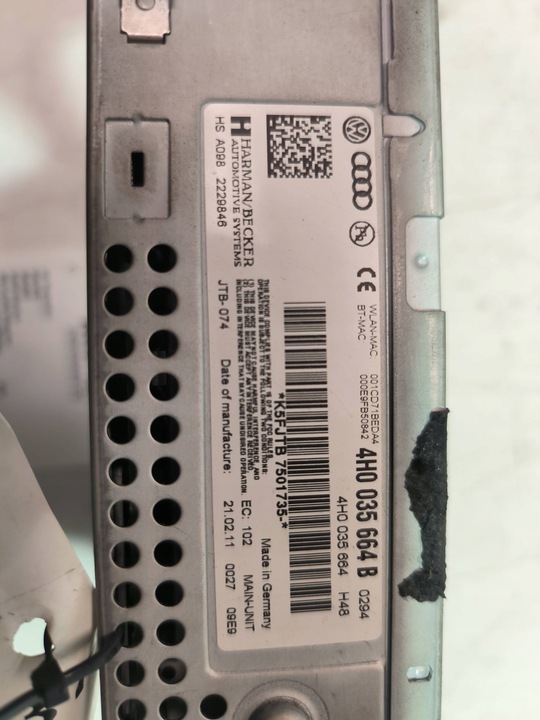 фото №9, Audi a8 s8 d4 4h 2012 станція мультимедійна gps / cd / dvd