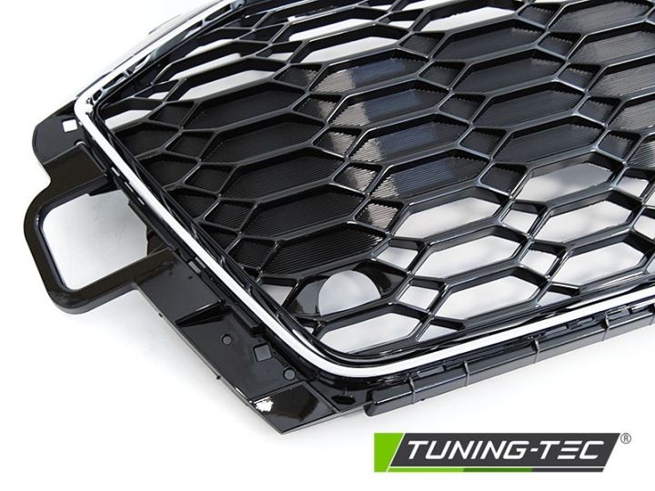 фото №5, Решётка радиатора audi a4 b9 20- хром чёрный pdc