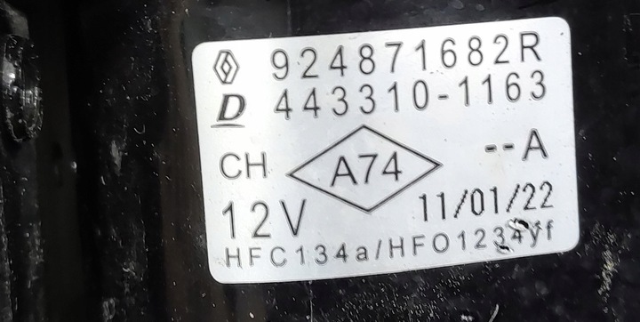 фото №9, Шланг кондиціонера renault zoe ii 924484016r 924489058r 2019-2024