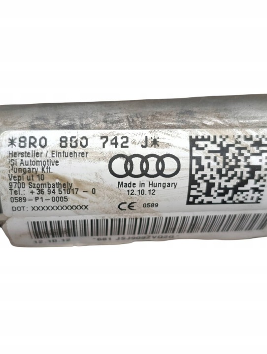 фото №6, Audi q5 sq5 2013 правая сторона шторка подушка безопасности