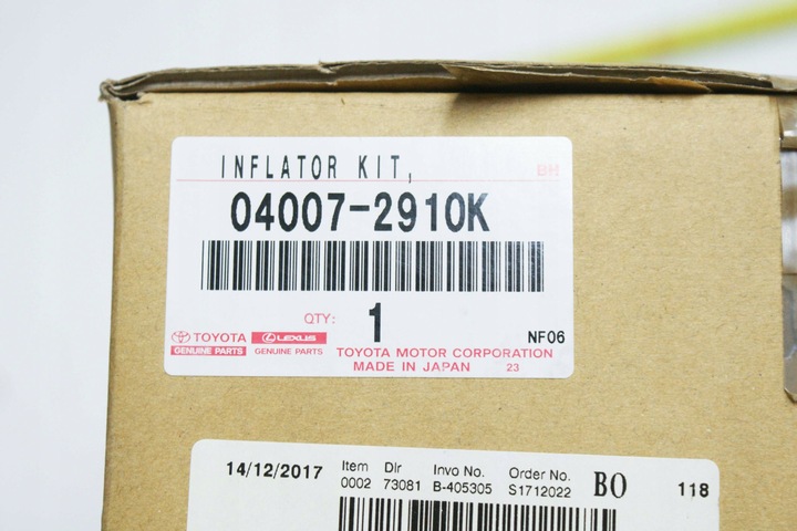 фото №8, Патрон/заряд подушки воздушной подушка безопасности оригинальный номер toyota hilux 8 2015-