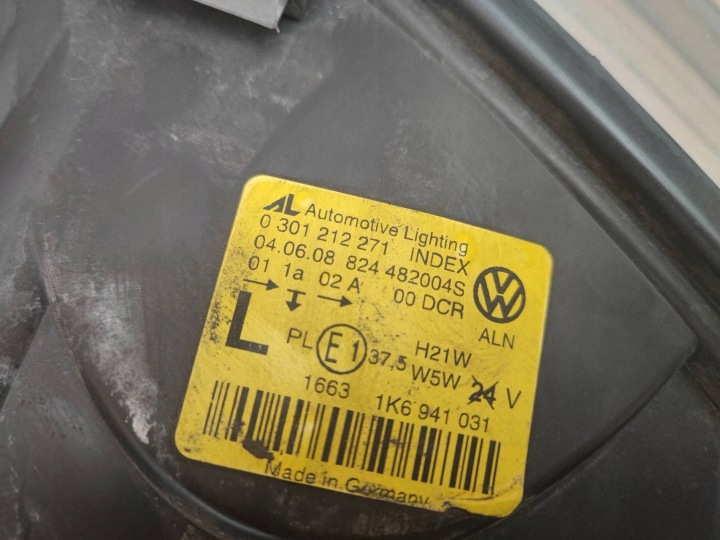 фото №9, Vw jetta v golf v універсал фара передня передня ліва bi-xenon kpl. 0301212271