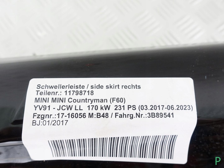фото №16, Mini f60 jcw countryman планка поріг правий b15