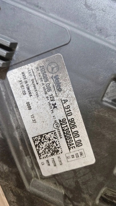 фото №13, Лампа перед передня ліва mercedes sprinter 907 w910 звичайна a9109060000