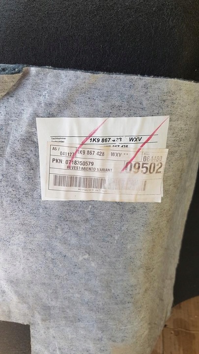 фото №7, Боковина багажника правый vw golf v универсал 1k9867428