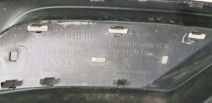фото №12, Audi tt s-line спойлер бампера зад 8s0807521d