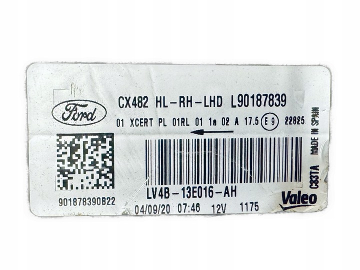 фото №14, Ford kuga mk3 лампа передня права повний led lv4b-13e016ah l90187839 комплект
