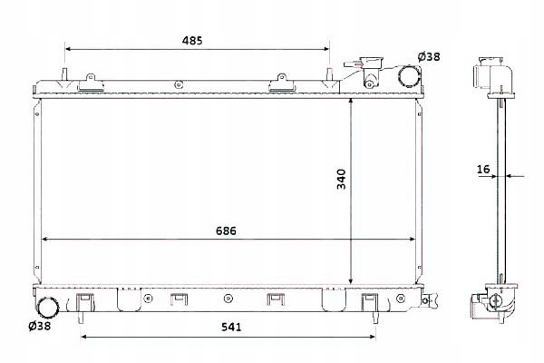 фото №2, Nrf радіаторів subaru forester impr