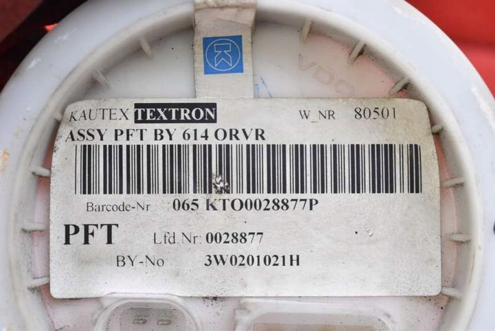 фото №8, Помпа насос пального 3w0201021h bentley continental 1 i gt 6.0 w12 560 km