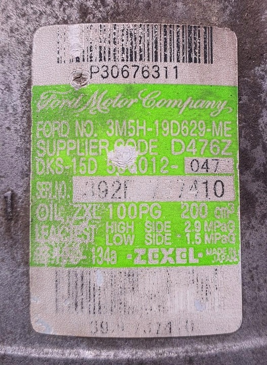 фото №5, Компрессор кондиционера volvo v50 2.4 b 30676311