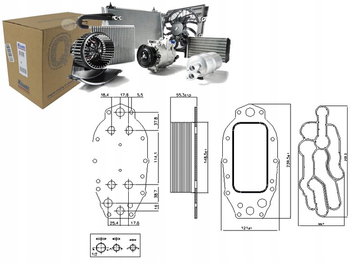 фото №1, Радіаторів масла citroen c5 iii c6 jaguar s-type ii xf i xj land rover
