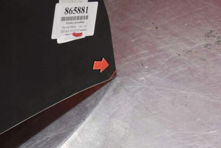 фото №7, Капот крышка двигателя чёрная toyota hilux 7 vii рестайлинг 05-15