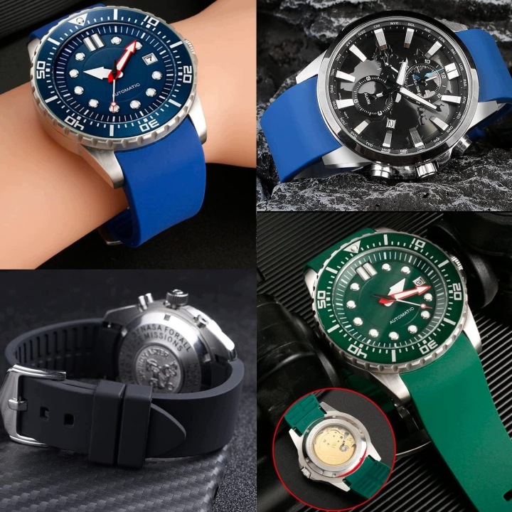 фото №7, Силіконові смуги do годинника 20 mm 22 mm universalne zakrzywione końców