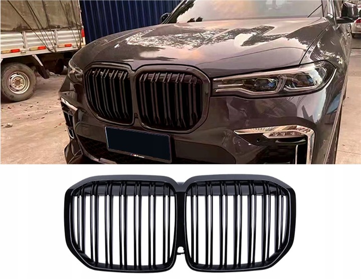 фото №7, Решітка радіатора решітки радіатора bmw g07 x7 2019+ чорний блиск