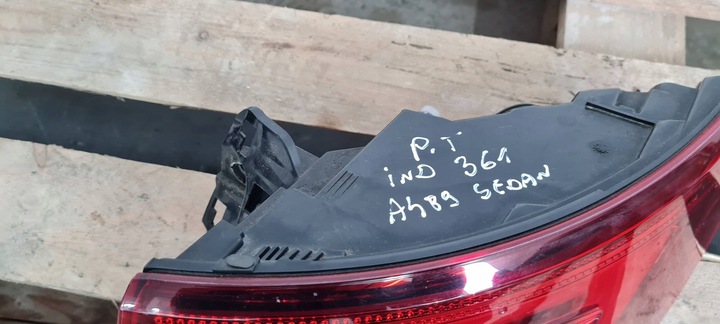 фото №6, A4 b9 8w s4 лампа led права праві зад w крило matrix eu sedan 8w5945092e