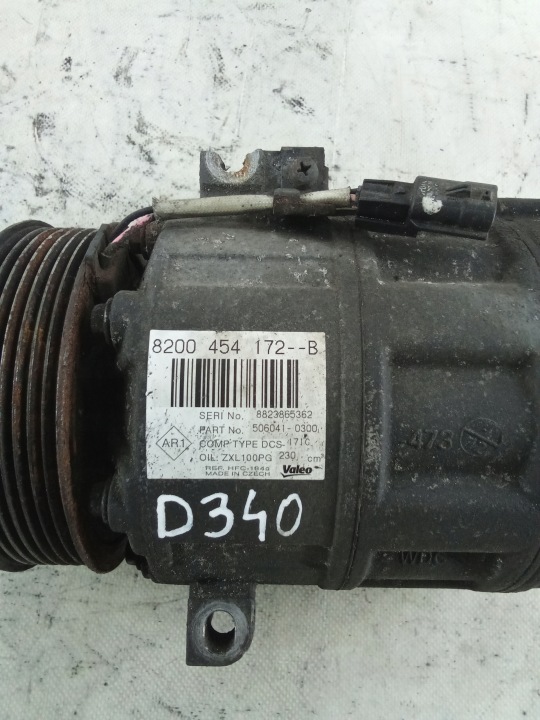 фото №5, D340 компресор кондиціонера renault 506041-0300