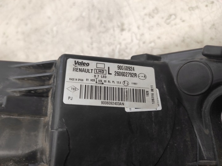 фото №7, Renault megane 4 iv 15- лампа левая перед 260602792r - запчасти