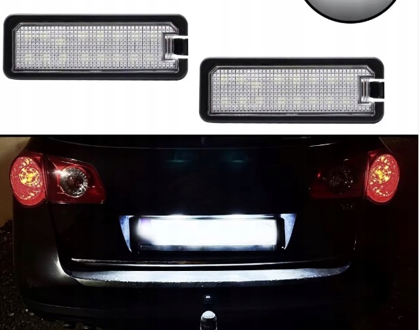 фото №10, Подсветка номерного знака регистрационный лампочки led vw passat b6 golf iv v vi 4