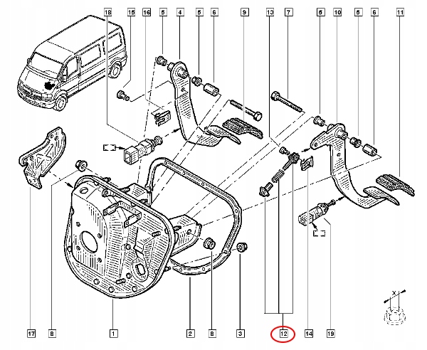 фото №3, Пружина педаль зчеплення citroen c5 1.6 hdi 214876