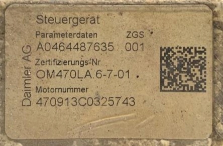 фото №7, Kpl блок управления двигателя замок зажигания mercedes actros mp4