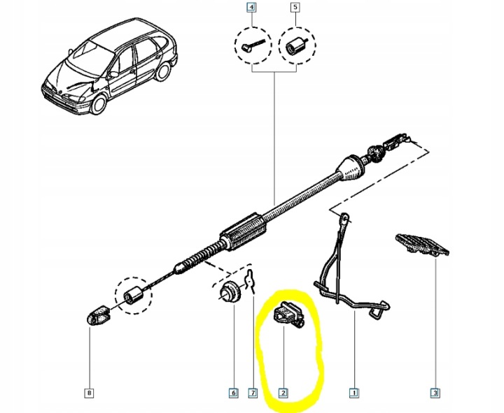 фото №11, Крепление педаль газа renault scenic i 7700849322