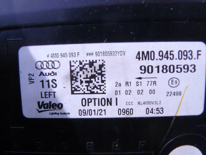 фото №15, Audi q7 ii 4m рестайлінг лампа зад ліва повний led 4m0945093f