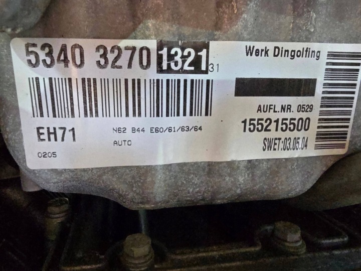 фото №11, Двигатель bmw 5 e60 4.4 бензин n62b44a 2004r
