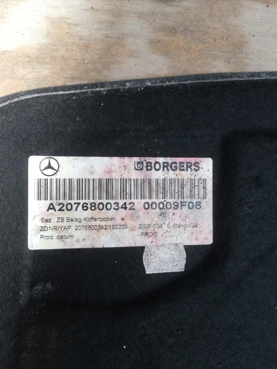 фото №11, Боковина багажника обивка e-klasa w207 купе 15r