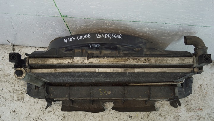 фото №7, Mercedes w203 компрессор комплект радиатор