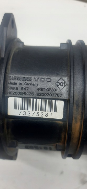 фото №5, Оригінальний номер renault витратомір повітря 1658000qac renault master 3. dci 05-