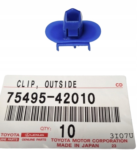 фото №1, Кліпса монтажний планка накладка крило зад toyota rav4 2001-2005