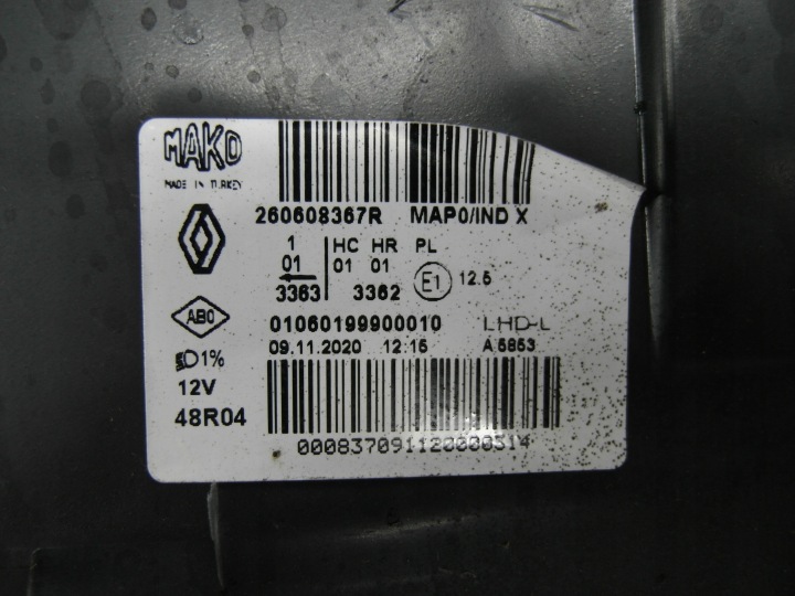 фото №11, Renault clio iv рестайлинг bdb фара передняя левая 260608367r nr72