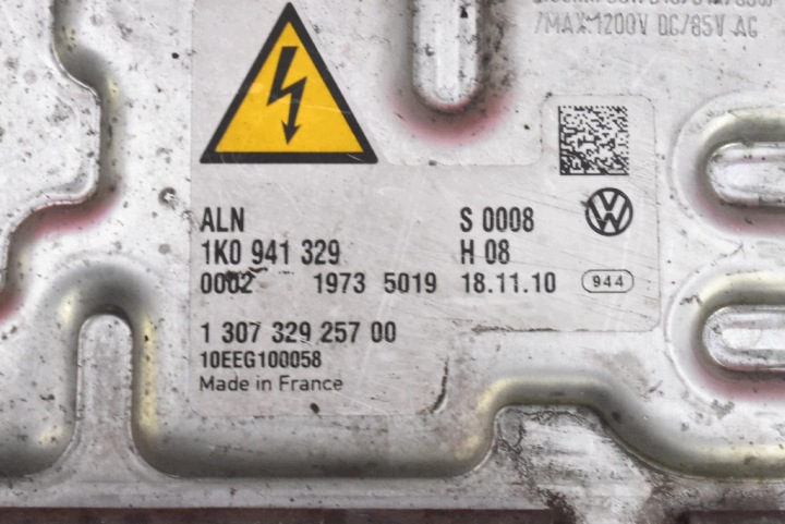 фото №7, Блок розжига ксенона оригинал ксенон правая 1k0941329 vw passat cc 08-12