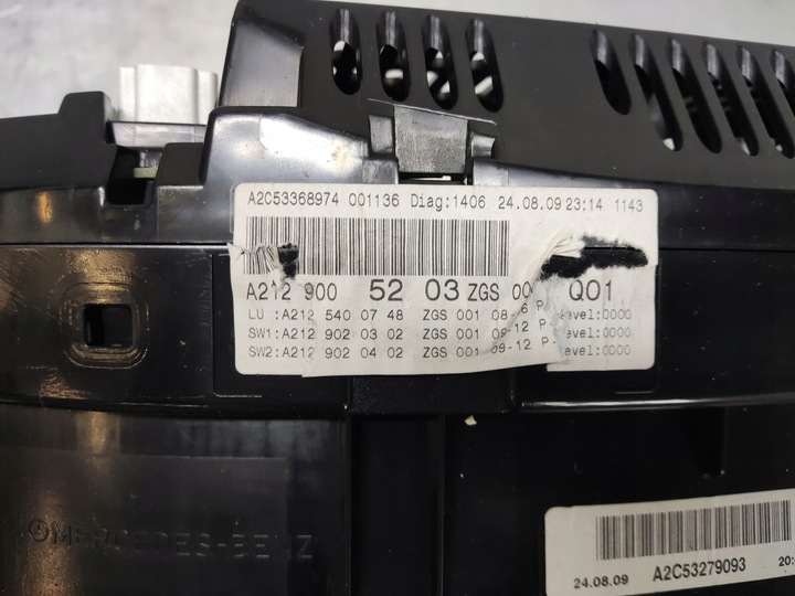 фото №5, Mercedes e клас w212 прилади спідометр  uk a2129005203