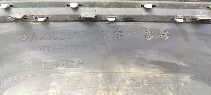 фото №11, Дифузор бампера зад mercedes c-klasa 205 amg