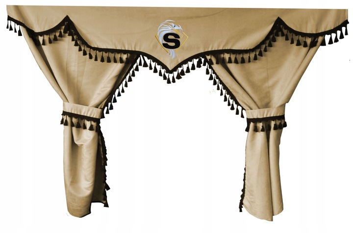 фото №1, Шторы стекло firanki do кабина tir scania r комплект