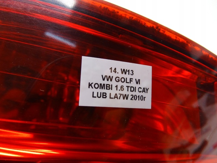 фото №9, Фара левая левое зад задняя vw golf vi универсал 1k9945095e