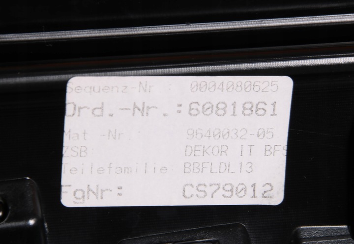 фото №13, Bmw 5' g60 g61 планка декоративна dekor консолі dark графіт європа 9640032