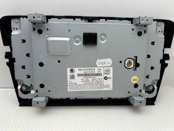 фото №10, Экран дисплей монитор lcd mmi радио skoda octavia iii 5e 5e0919605b