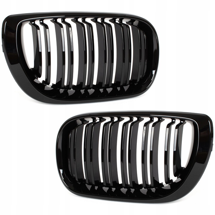 фото №11, Решітка решітки радіатора решітка радіатора ліва i права чорний блиск do bmw 3 e46 рестайлінг m набір m3