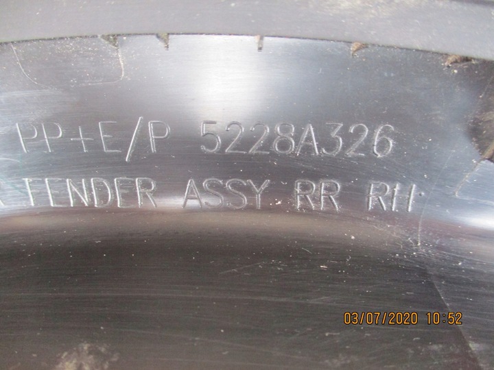 фото №9, Mitsubishi asx планка крыло правый зад