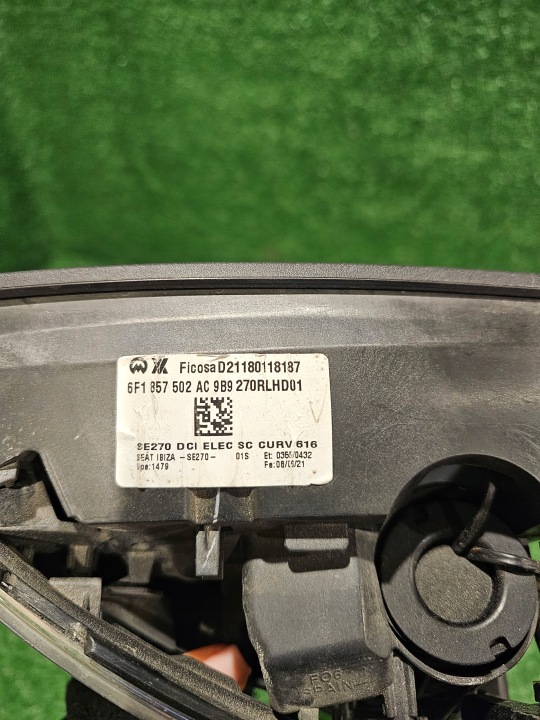 фото №9, Seat ibiza v 5 дзеркало праве каркас 6f1857502ac 5pin
