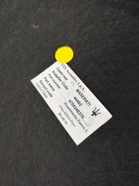 фото №8, Боковина багажника праві лівий maserati ghibli 2016