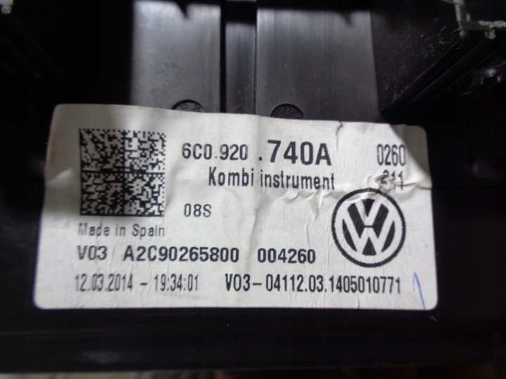 фото №6, Vw polo v бензин спидометр манометр 6c0920740a