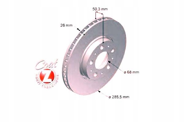 фото №2, Комплект диск тормозных zimmermann s c3v019abe a