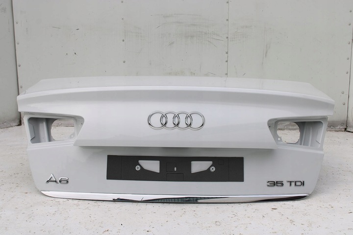 фото №13, Audi a6 sedan зад бампер задний крышка багажника 4g 4g5 лампы 2y2y ls9r белый