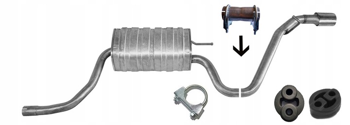 фото №1, Kia pro cee'd 1.4 1.6 2006-2012 глушитель конечный