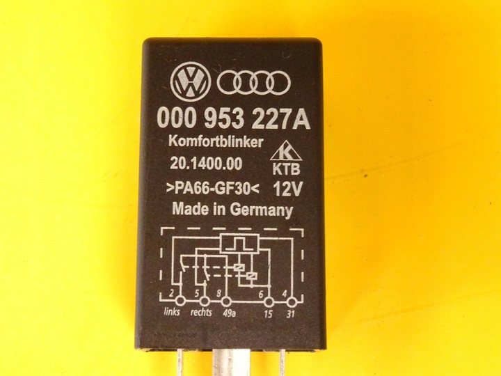 фото №2, Реле света аварийных audi a2 000953227a nr148