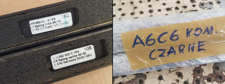 фото №16, Комплект рейлінгів дахових / audi a6 c6 універсал - avant / чорні матові